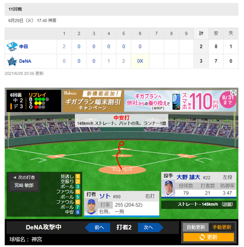 20210629 結局3度目中断→コールド