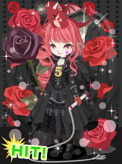 20250702 NicottoAvatar　ブラックローズイメージ（赤やん、ていうなｗ）