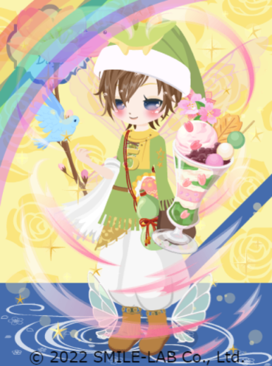 20220429 推しさんカラーパフェにUAカラーを添えて❀