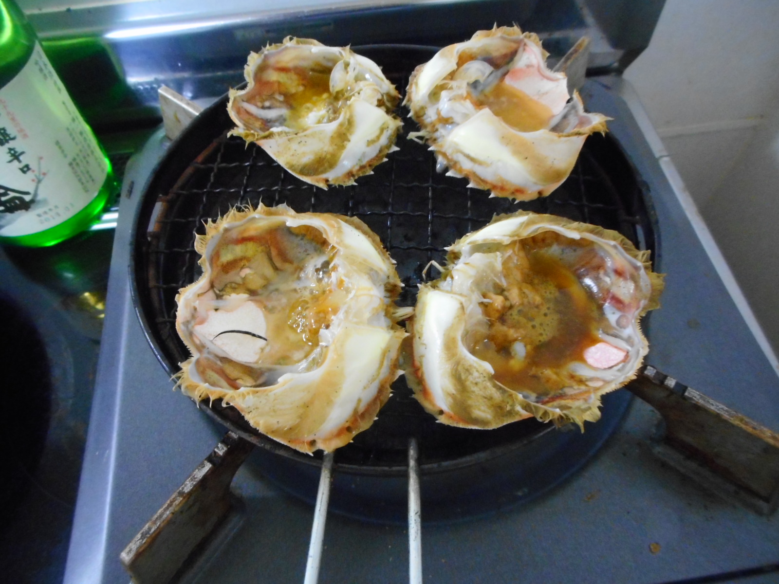 絶品 ヒラツメカニの甲羅酒 いいたいほうだい 絶品 ヒラツメカニの甲羅酒 いいたいほうだい