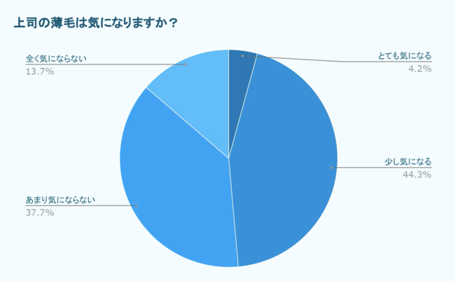 上司の薄毛は気になりますか