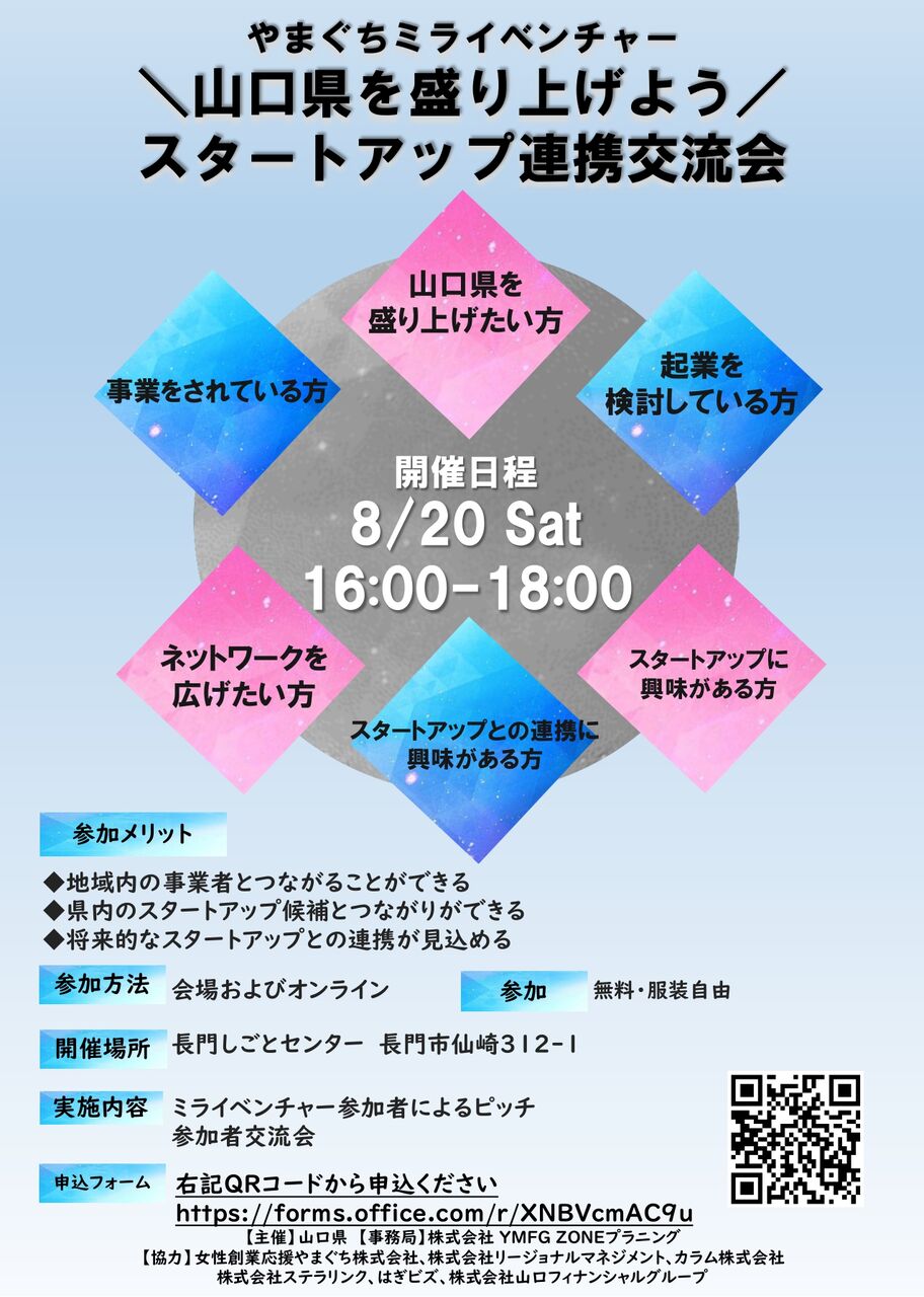 地域内の事業者とつながろう／やまぐちミライベンチャー交流会を開催いたします : はぎビズ日記