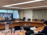 豪州・ティーハン大臣とのTV会談1
