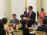 インドネシアの晩餐会でのジョコ大統領挨拶