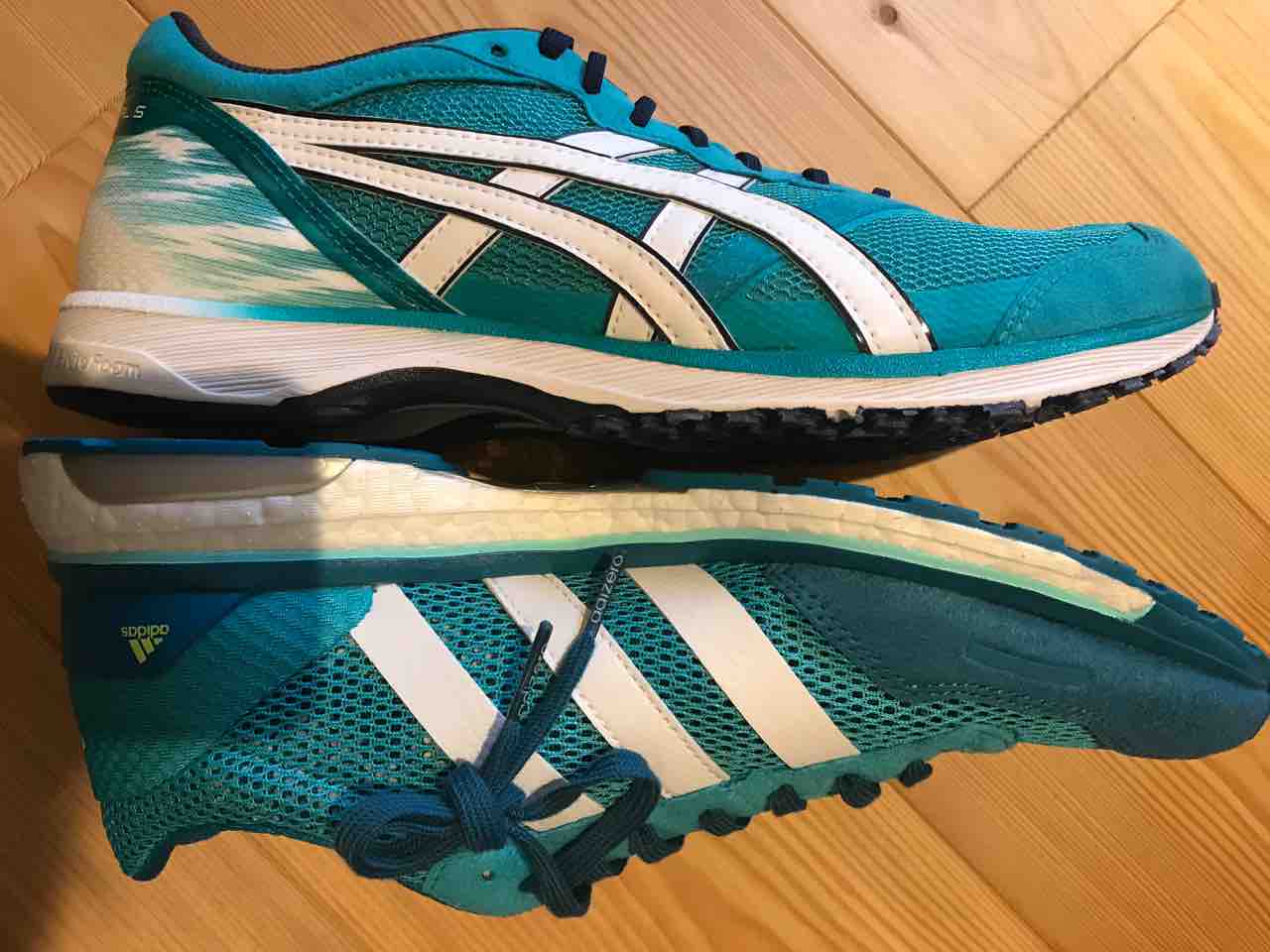 アディゼロジャパンブースト３ ターサージール5との比較 初心者の有機農畑と庭仕事奮闘記 時々マラソン