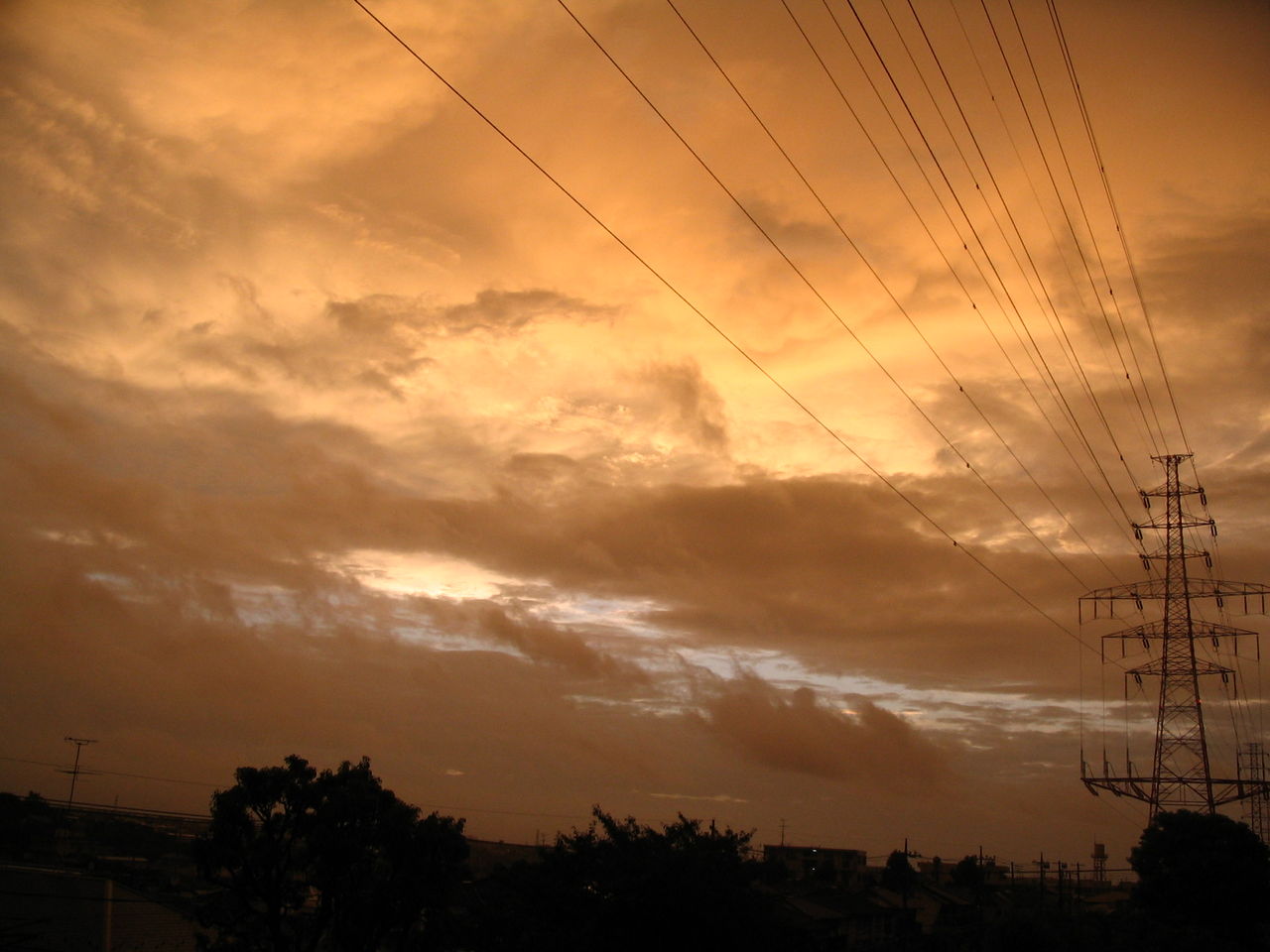 空を見上げて たちつてと 11 09 01 黄色い空