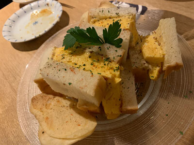 加古川 小料理酒房 みやもと タマゴサンド
