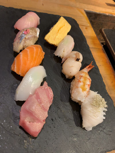 姫路 のれん街 浜焼き 寿司 ○上水産 寿司