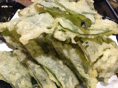 淡路 由良 鉄板焼き ほたる わかめの天ぷら