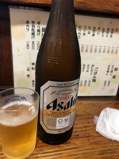 姫路 焼き鳥 元輔 瓶ビール