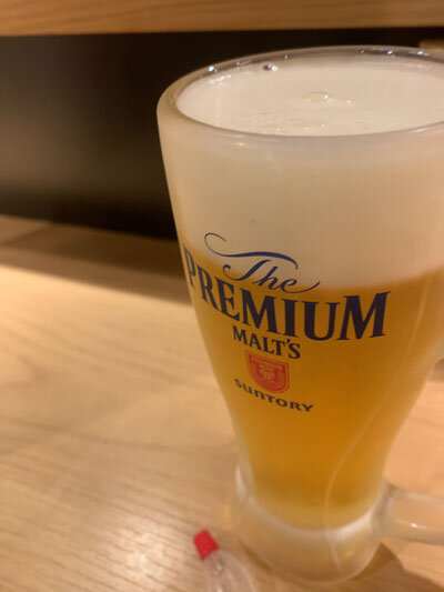 姫路 魚酒場 ジェームス吉田屋 生ビール