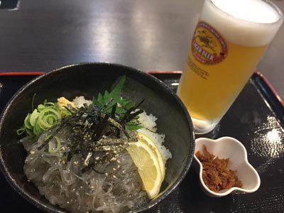 姫路　天晴水産　ぽっぽ家　生しらす丼