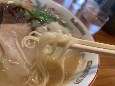 久留米　ラーメン　来福軒　麺