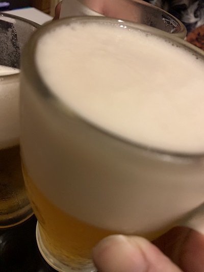 姫路　焼き鳥　停主　生ビール