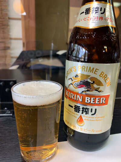 姫路 手打ち蕎麦 梅麟館 瓶ビール
