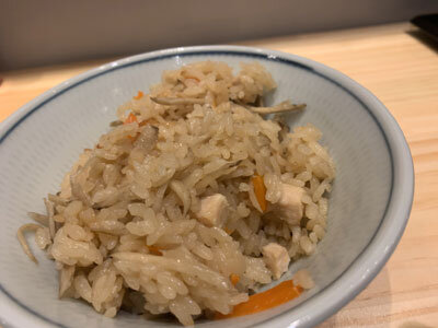 姫路　讃岐うどん　まる輝　かやくご飯