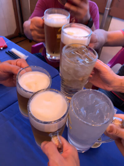 高砂 居酒屋 参虎 乾杯