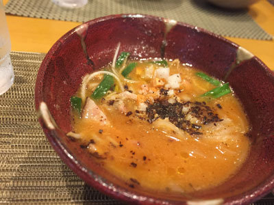 姫路　米ラーメン　馳走ぜん　トマトペーストラーメン