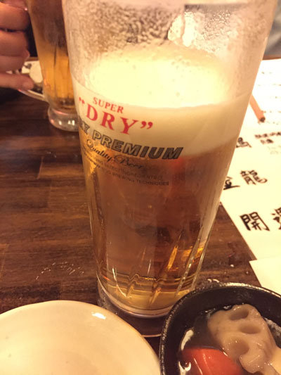 神戸 三ノ宮 居酒屋 味兵衛 アサヒ プレミアム