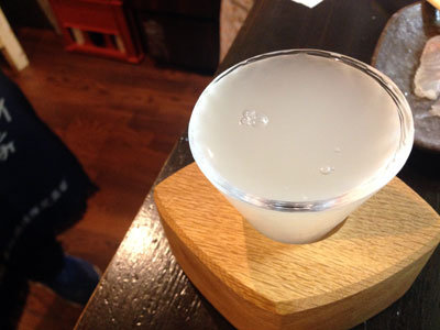 西明石　立呑み　あいわ　日本酒　遊穂　にごり