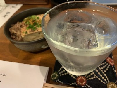 姫路　おばんざい　菜ごみ　芋焼酎ロックレモン