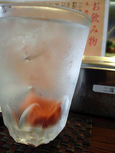 垂水 立ち呑み くいくい 麦焼酎 梅割り