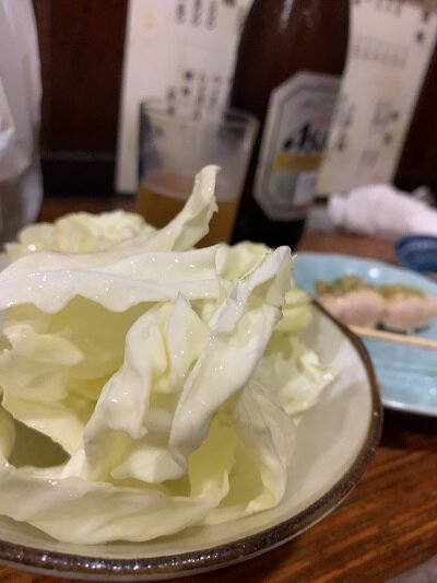 姫路 焼き鳥 元輔 キャベツ