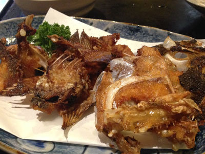 魚の骨 唐揚げ