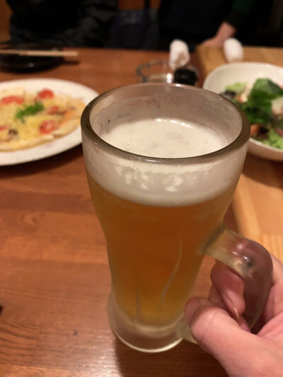 広島 府中 ダイニング永遠 生ビール