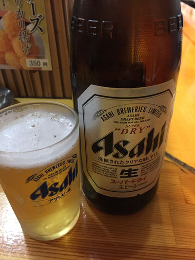 姫路 広畑 夢前川 お好み焼 寿 ビール