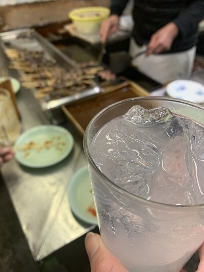 神戸 ホルモン 中畑商店 チューハイレモン
