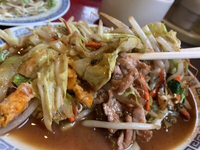 瀬戸内 中華 祇園飯店 野菜炒め