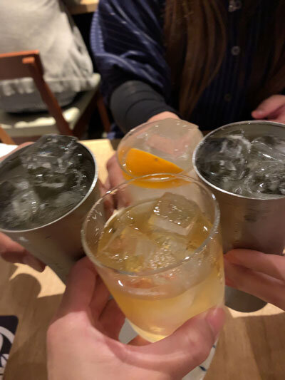 加古川 小料理酒房 みやもと 乾杯