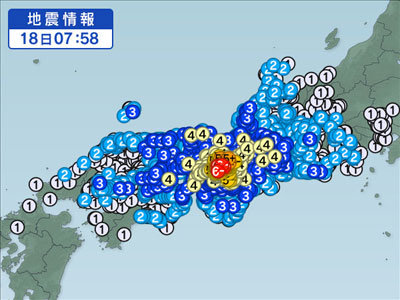 大阪　地震