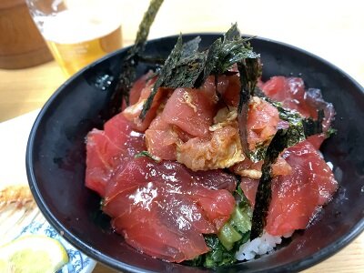 姫路 新竹三楽 赤魚 まぐろ丼