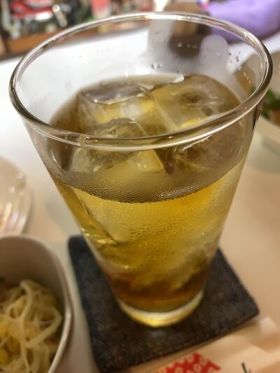 姫路 居酒屋 八里九里 麦焼酎ウーロン割り
