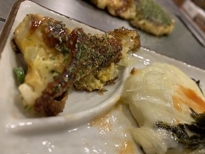 京都 お好み焼き きらく 取り皿