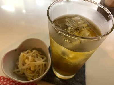 姫路　居酒屋　八里九里　麦焼酎ウーロン割