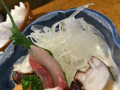 姫路 広畑 太閤寿し 大根のツマ