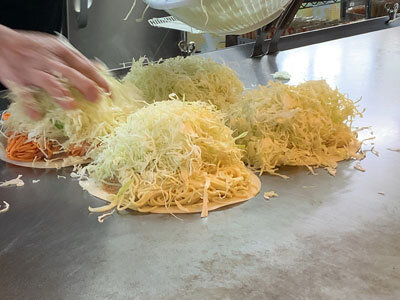 府中 お好み焼き 平の家 府中焼き キャベツ