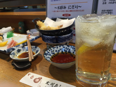 姫路 広畑 太閤寿し ハイボール おかわり