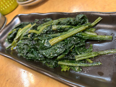 西明石 立ち呑み処 つよし屋 ほうれん草バター