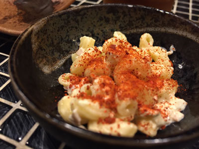 姫路　炭火焼肉　ホルモン串　五味屋　付だし