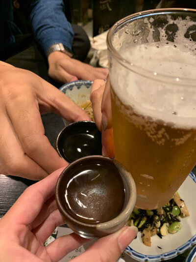 久留米　居酒屋　武将　乾杯