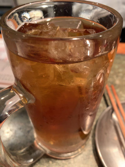姫路 炭火焼鳥 億鳥 麦焼酎ウーロン割り
