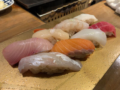姫路 のれん街 浜焼き 寿司 ○上水産 寿司