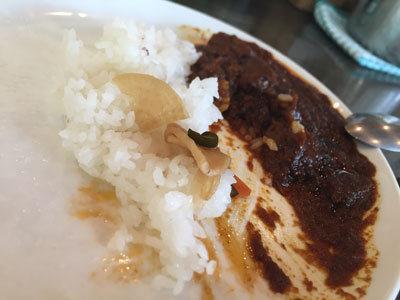 神戸　塩屋　ワンダカレー店　牛すじカレー　ライス