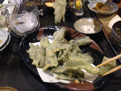 淡路 鉄板焼き ほたる わかめの天ぷら