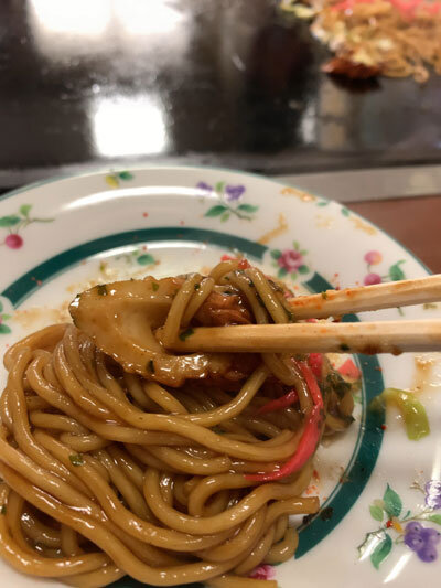 網干 お好み焼き スマイル 焼きそば