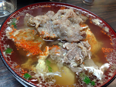 明石 玉子焼 たなべ 肉吸い